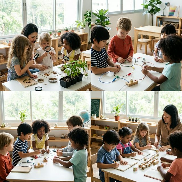 Senior kindergarten children building school readiness